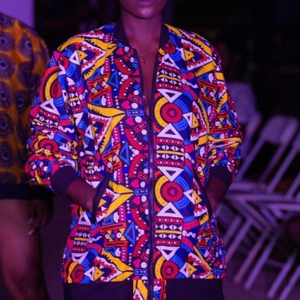 Ankara Bomber Jacket 